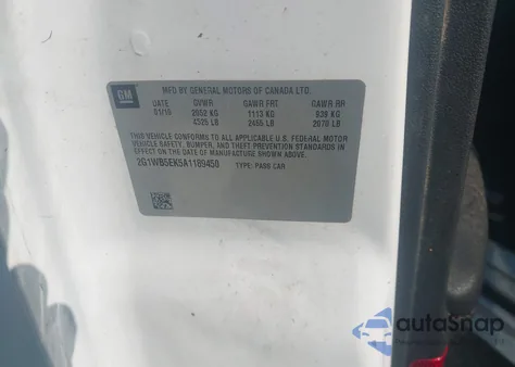 2010 Chevrolet Impala Lt from USA, damaged, VIN 2G1WB5EK5A1189450